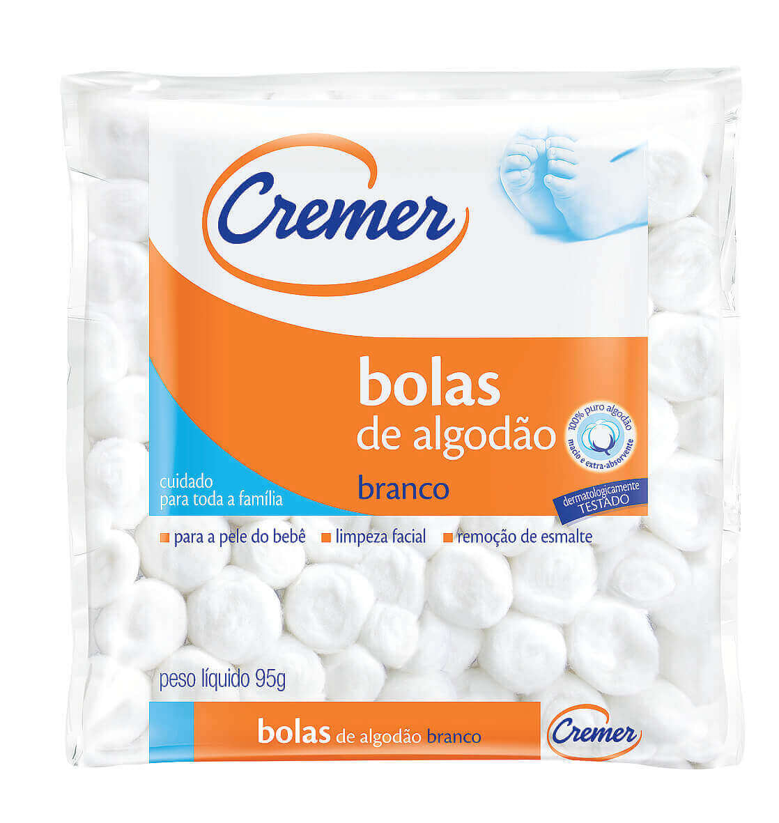 Algodão em Bola 95grs Cremer