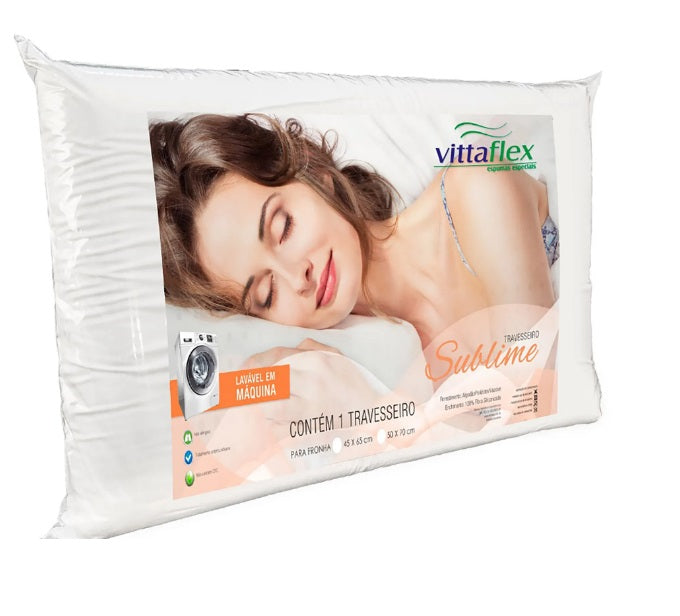 Travesseiro sublime antialérgico 45x65 Vittaflex