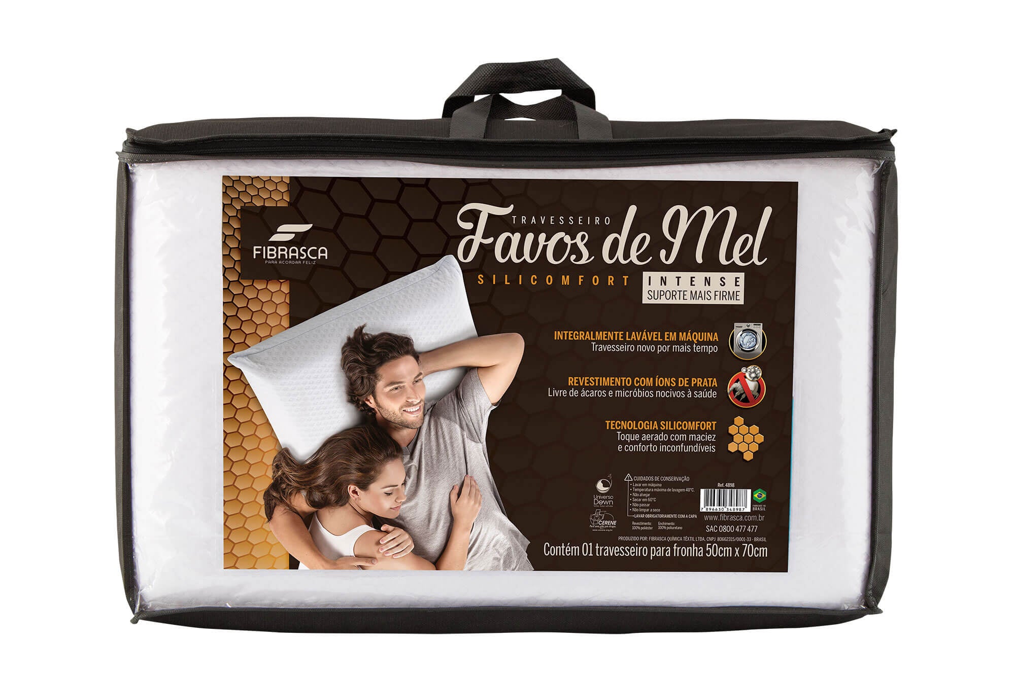 Travesseiro Favos de Mel Densidade 30 WC4898 Fibrasca