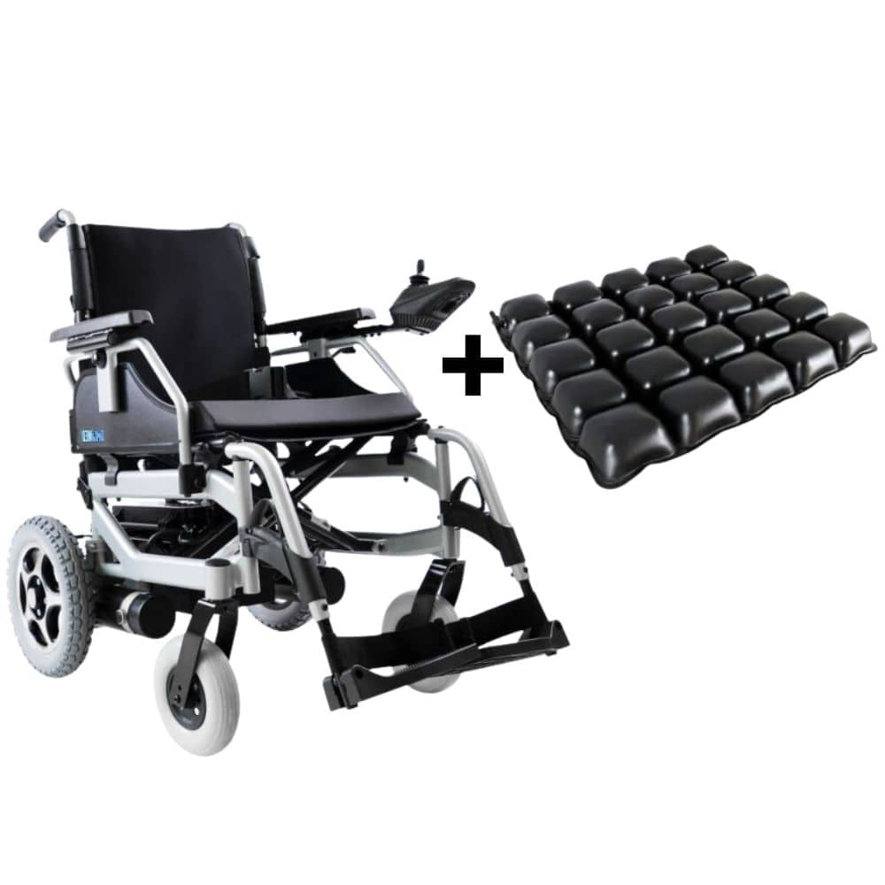 Cadeira Motorizada Dobrável D1000 Dellamed + Almofada Air Basic Dellamed - 42x42cm