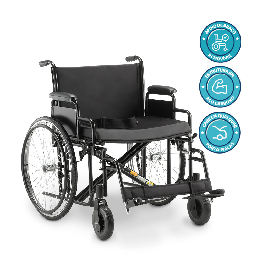 Cadeira de Rodas Obeso D500 (180 kg) - Dellamed