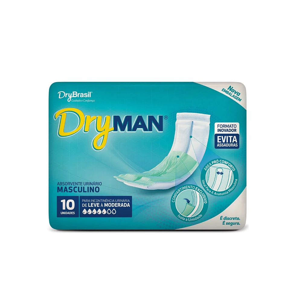 Absorvente Masculino c/ 10 und - Dryman