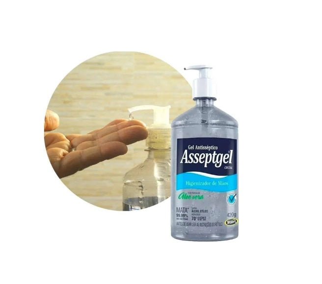 Álcool em Gel 420g Antisséptico Asseptgel Start Quimica