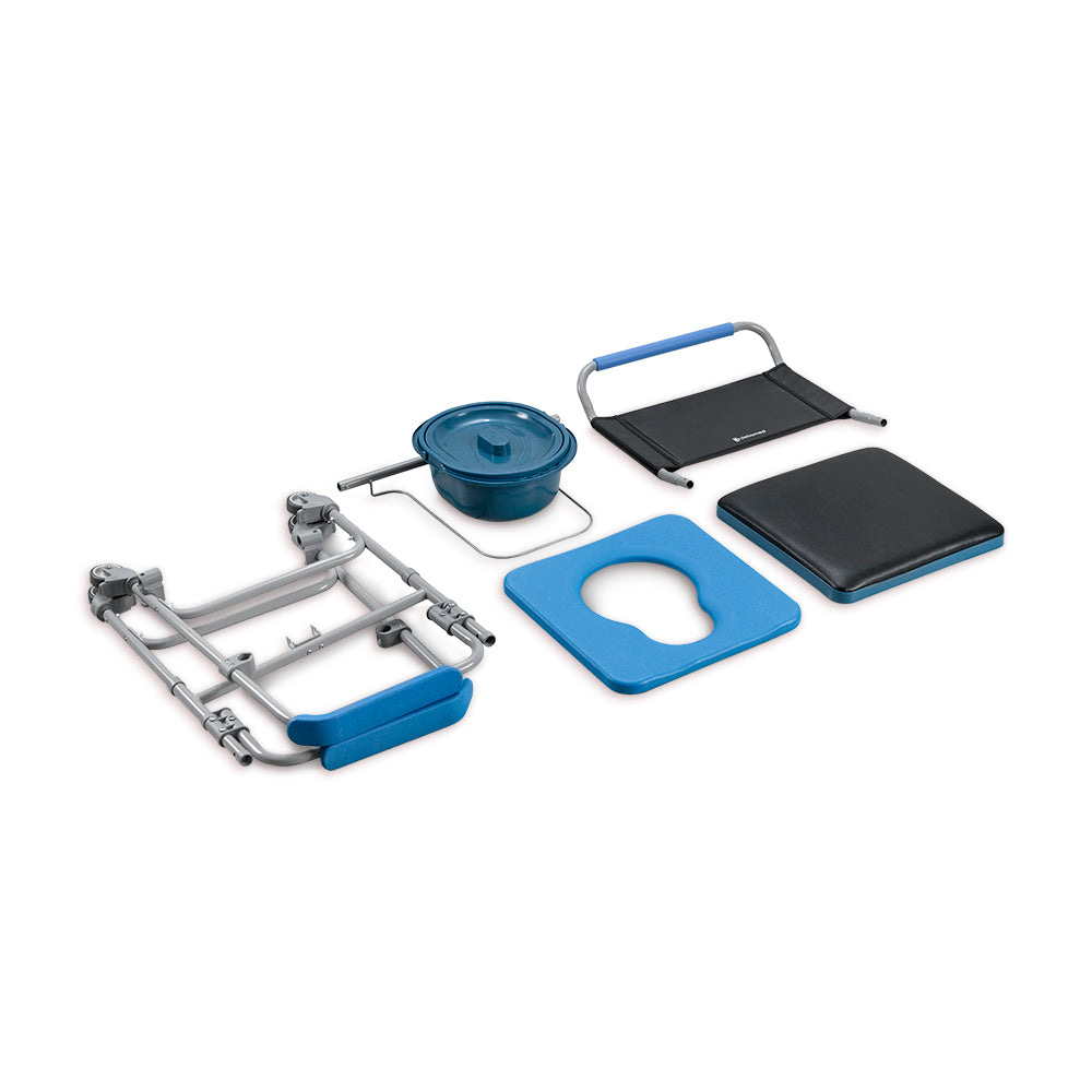 Cadeira de Banho Higiênica Desmontável em Aço D50 (150kg) - Dellamed