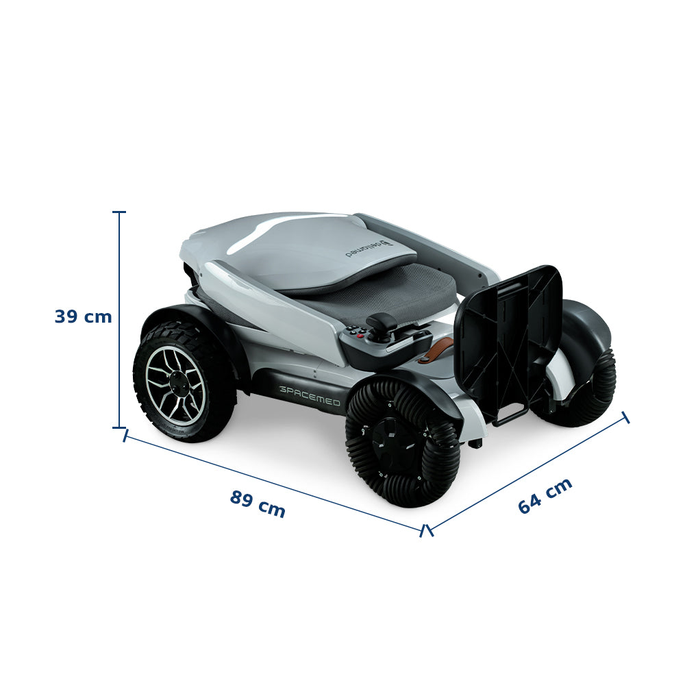 Cadeira de Rodas Motorizada Spacemed (120 kg) - Dellamed