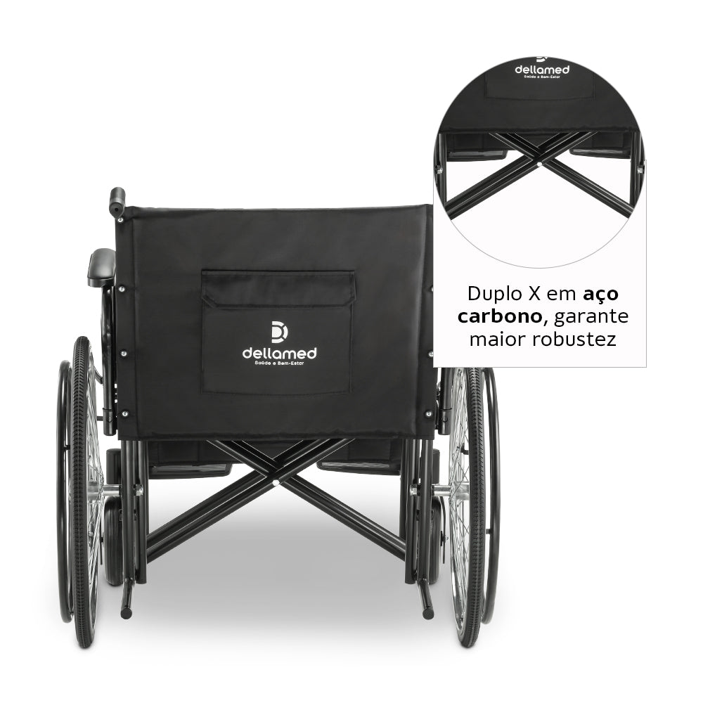 Cadeira de Rodas Obeso D500 (180 kg) - Dellamed