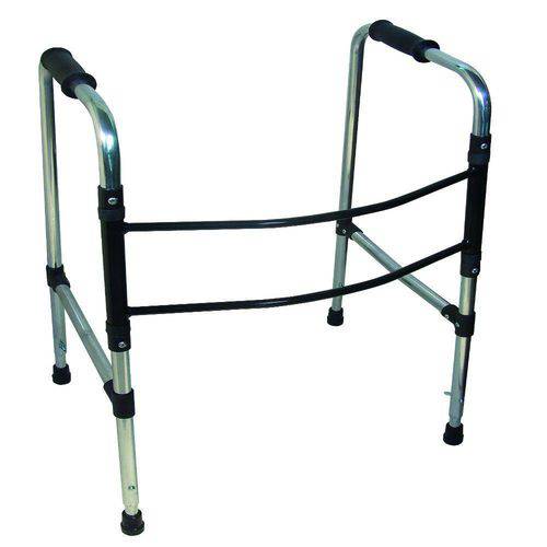Andador Adulto Articulado e Dobrável com Regulagem Altura 2 Barras Mod 2 Db009 - Dilepé
