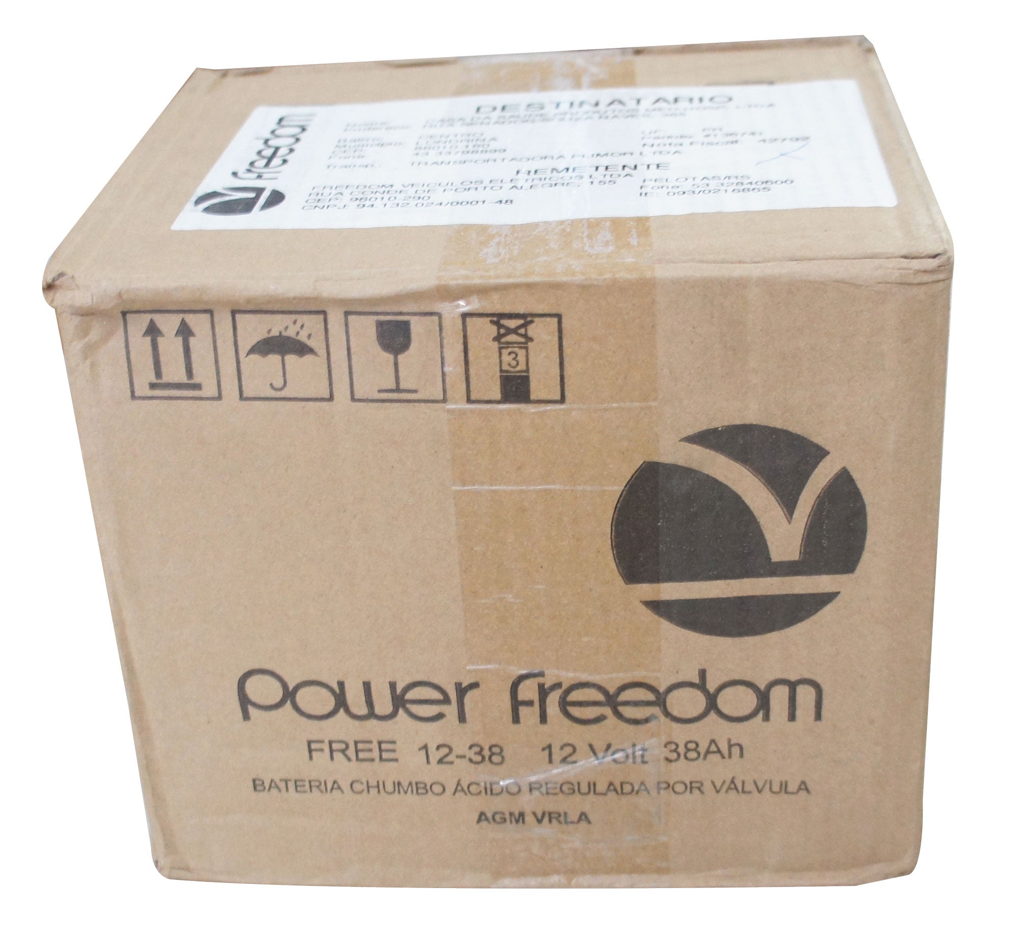 Bateria para Cadeira Motorizadas e Scooter 12V/38Ah Unidade - M - Freedom
