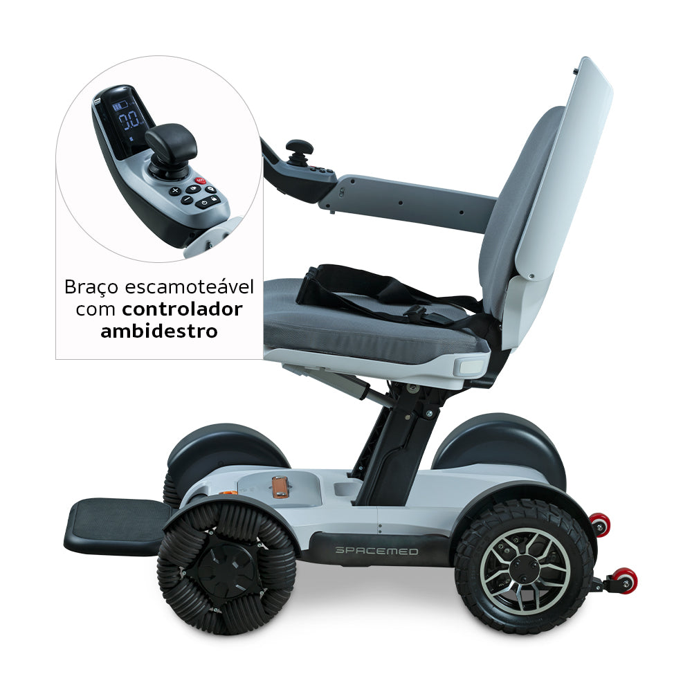 Cadeira de Rodas Motorizada Spacemed (120 kg) - Dellamed