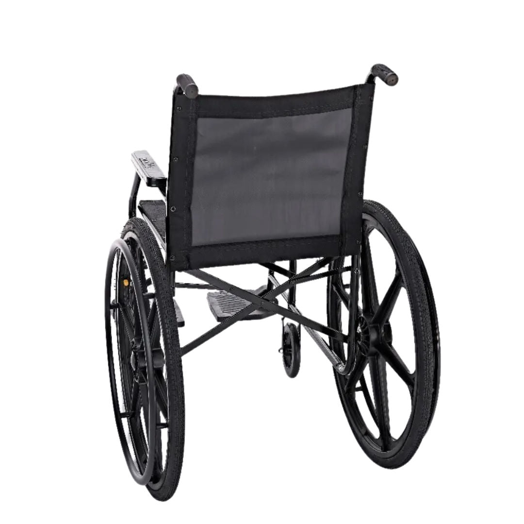 Cadeira de Rodas Nylon Pés Fixos Pneu Inflável (PL002) - Prolife