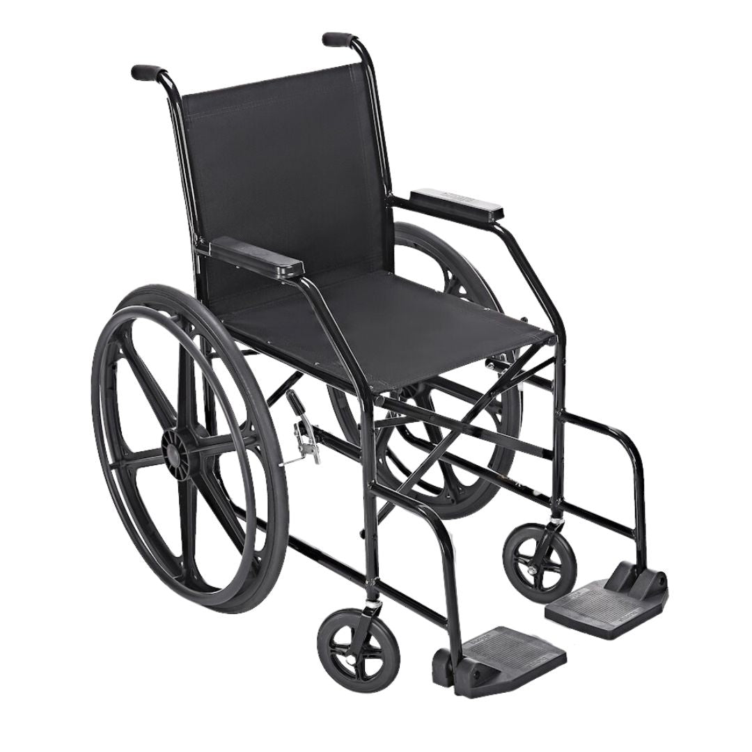 Cadeira de Rodas Nylon Pés Fixos Pneu Inflável (PL002) - Prolife