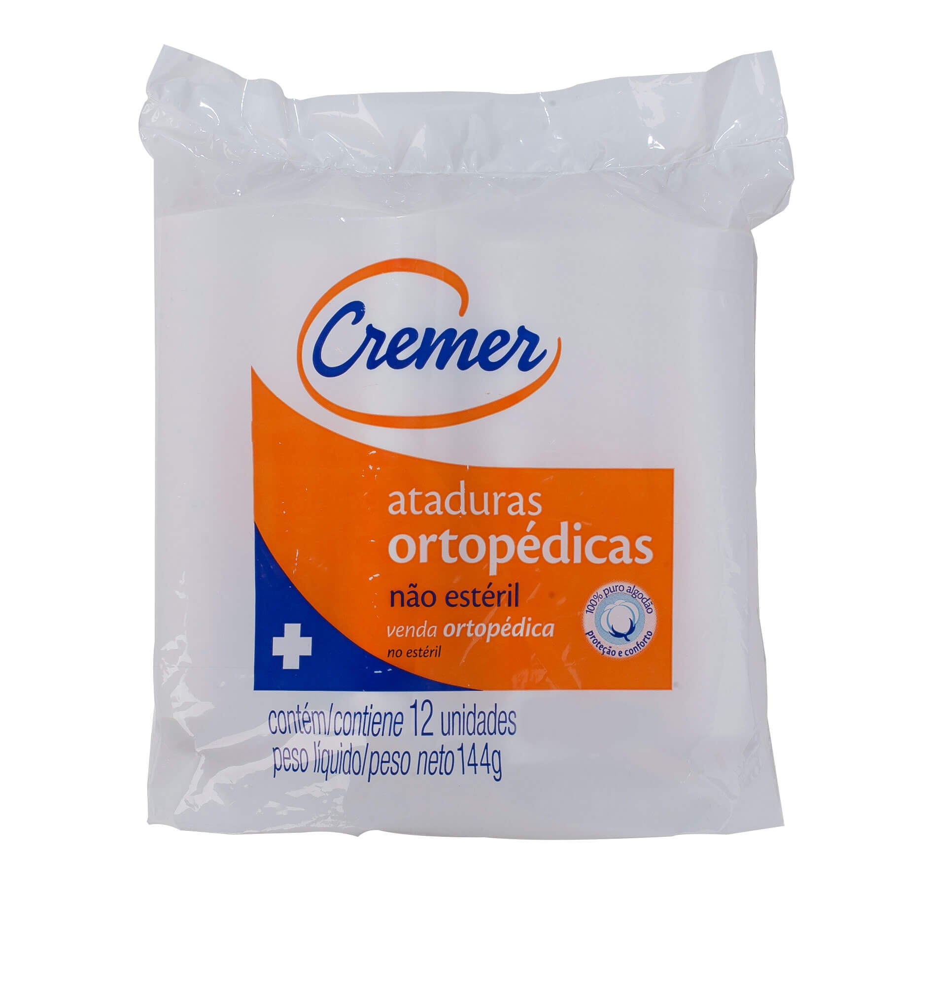 Algodão Ortopédico 10cmx1,0m com 12 unidade Cremer