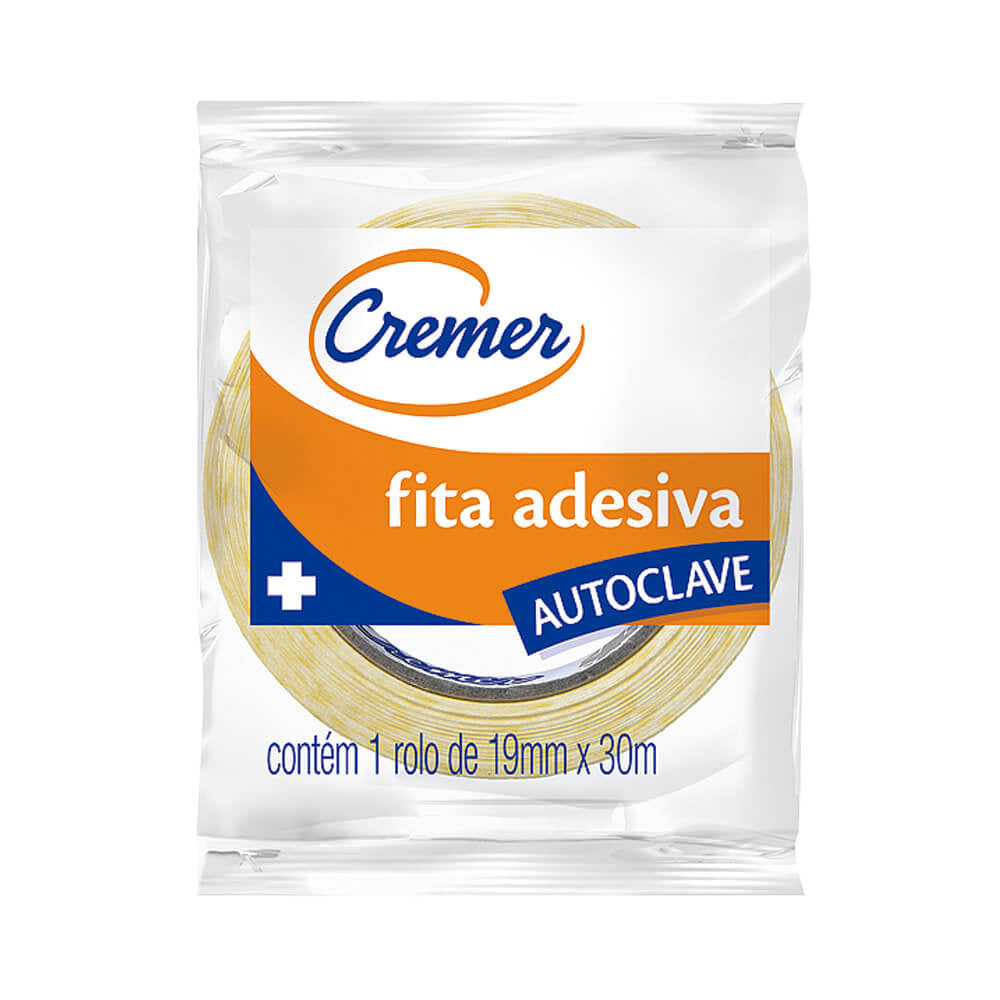 Fita p/ Autoclave Rolo de 19mm x 30m - Cremer