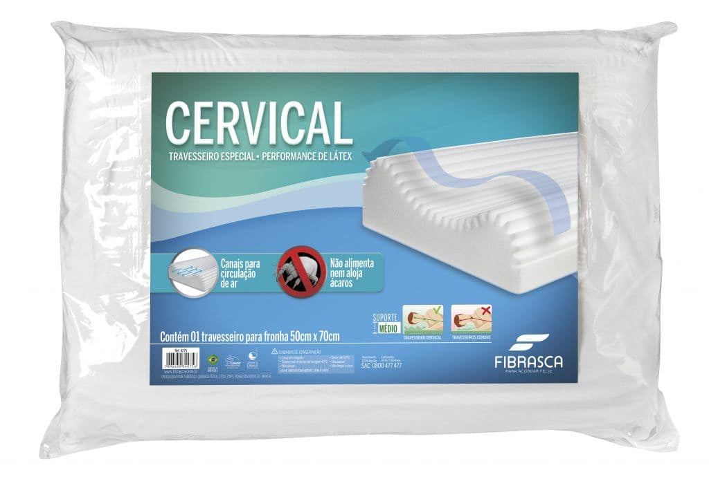 Travesseiro Cervical Ortopédico Fibrasca
