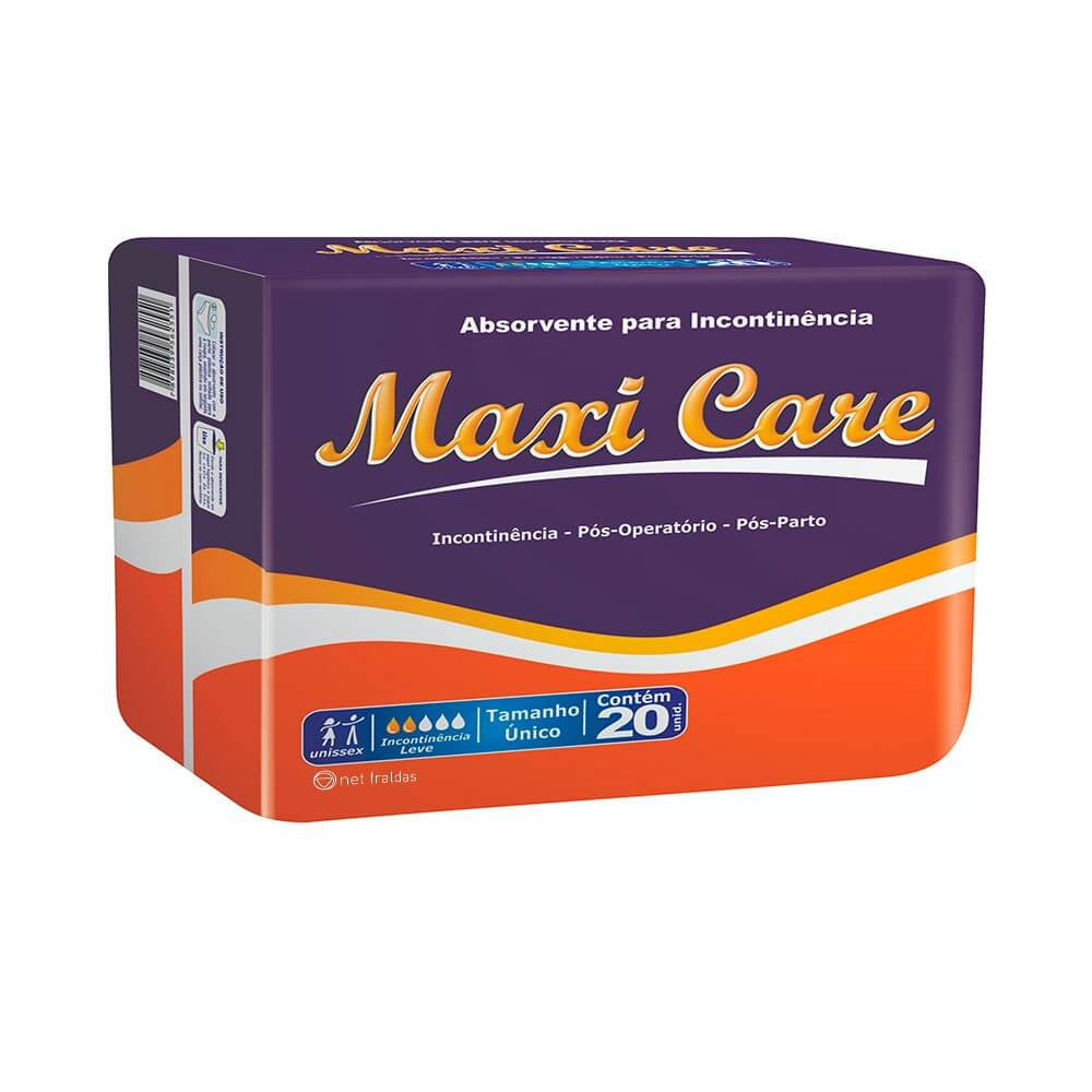 Absorvente Maxi Care com 20 Eurofral
