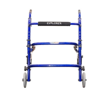 Andador Explorer Standard Grande Cor Azul Completo Vanzetti