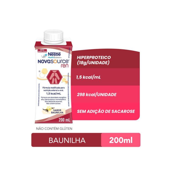 Novasource Ren Baunilha 200ml Nestlé