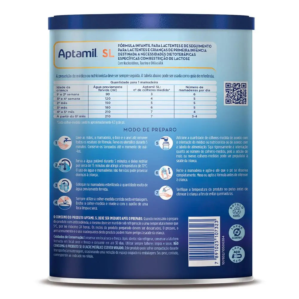 Aptamil ProExpert SL - Fórmula Infantil Sem Lactose 800g Danone + E-book