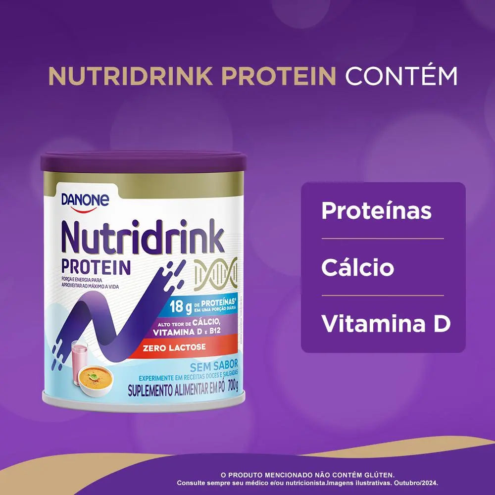 Nutridrink Protein Pó s/Sabor Lata 700g Danone