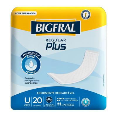 Absorvente Regular Plus com 20und Bigfral
