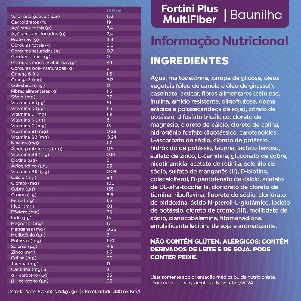Suplemento Infantil Fortini Multi Fiber 200ml - Danone