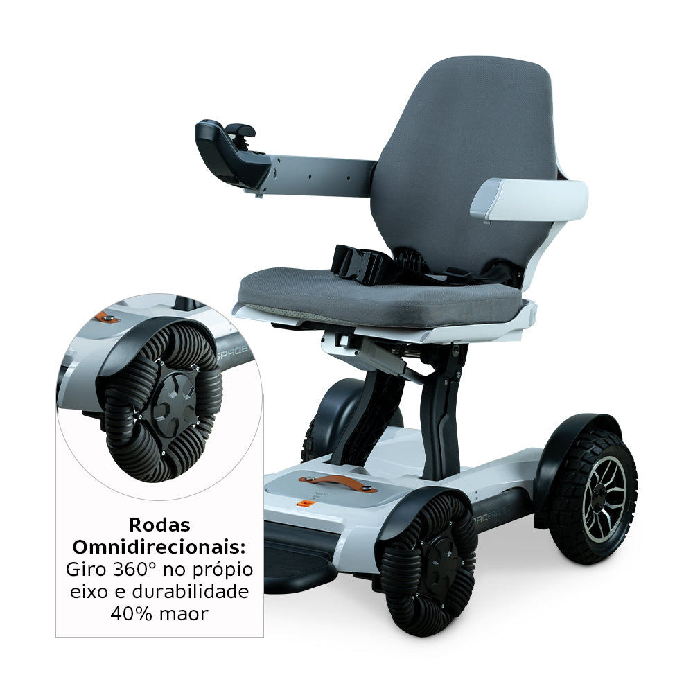 Cadeira de Rodas Motorizada Spacemed (120 kg) - Dellamed