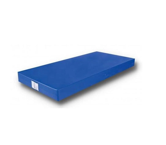 Cama Hospitalar Simples 2 Manivelas com Grade DX Dellamed + Colchão Hospitalar Impermeável 1,88x0,88m D28 Tech Espuma