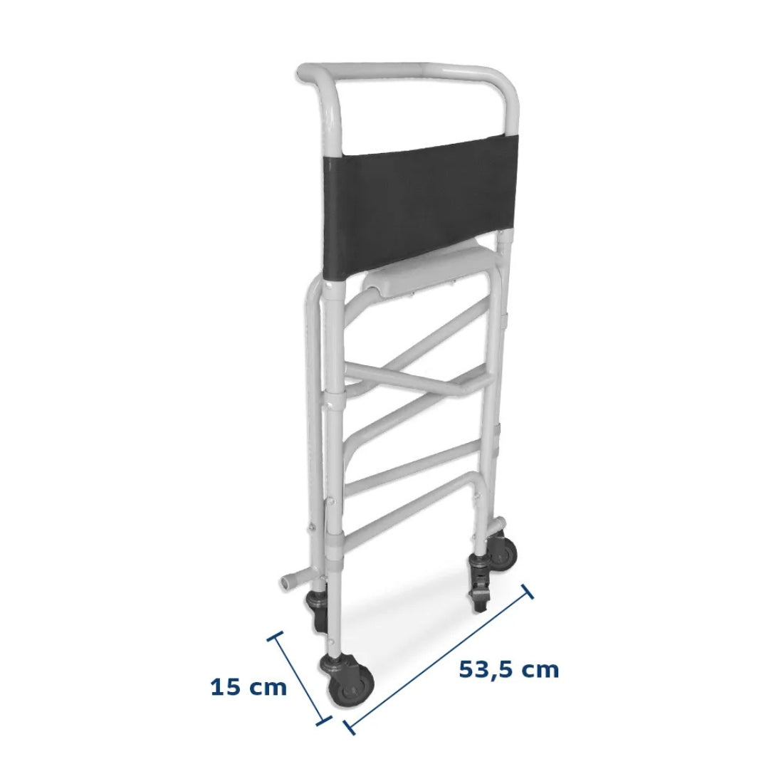 Cadeira de Banho Higiênica Dobrável em Aço D40 (120 kg) - Dellamed