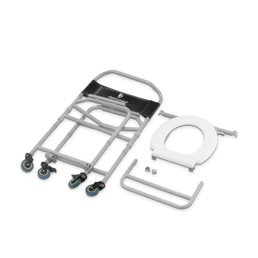 Cadeira de Banho Higiênica Dobrável em Aço D40 (120 kg) - Dellamed