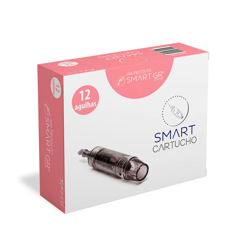 Cartucho Smart Pen Preto Hk - 12 Agulhas Smart GR