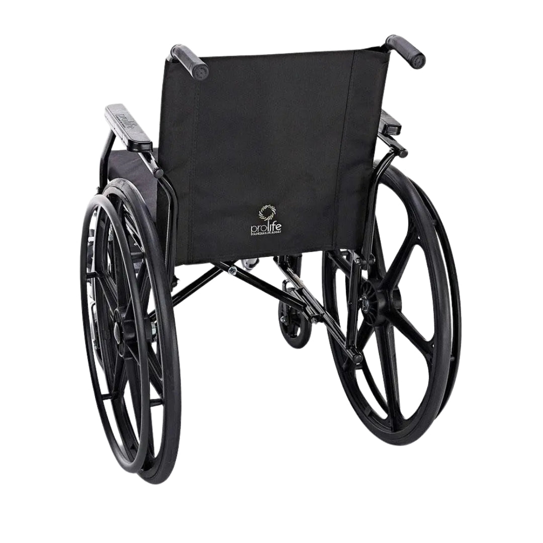 Cadeira de Rodas Pratica 44cm Pneus Maciços e Pés Eleváveis - Prolife