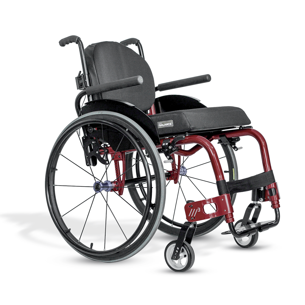Cadeira de Rodas Monobloco M3 Premium Roda Sentinell Ortobras