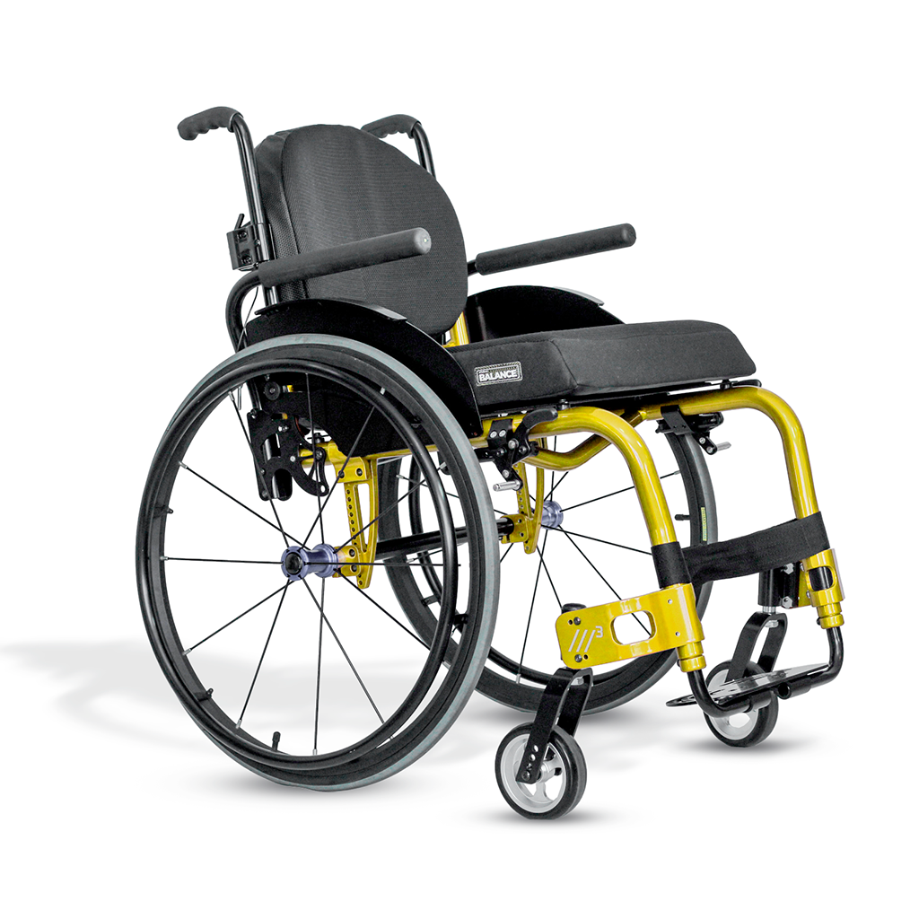 Cadeira de Rodas Monobloco M3 Premium Roda Sentinell Ortobras