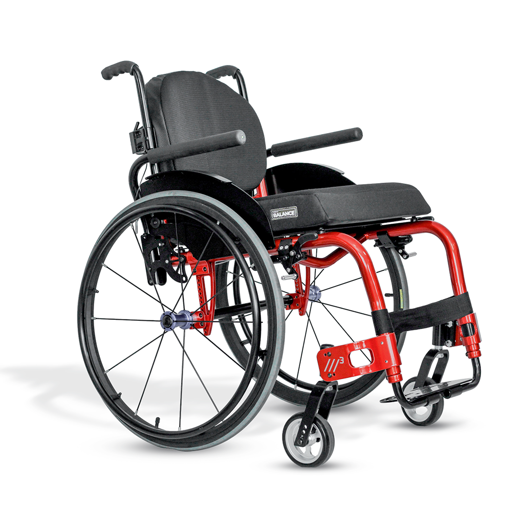 Cadeira de Rodas Monobloco M3 Premium Roda Sentinell Ortobras