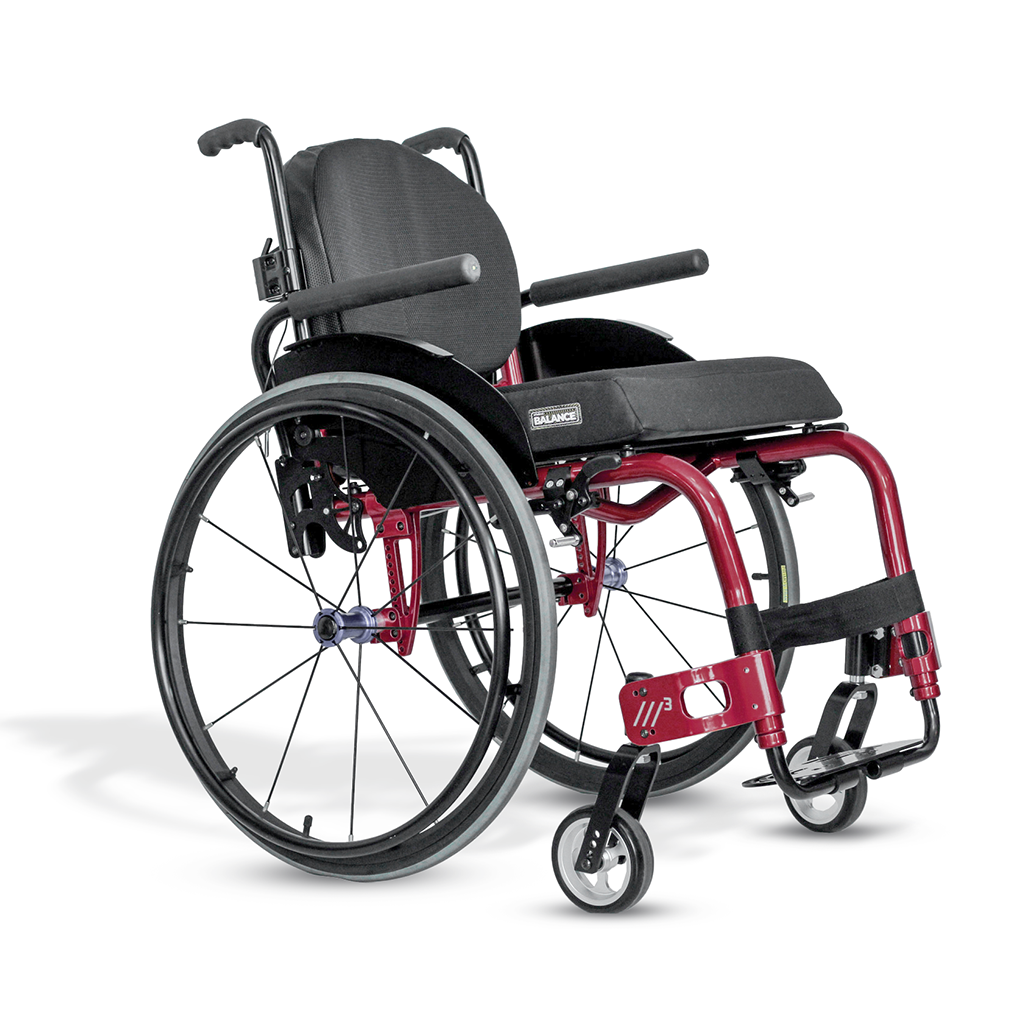 Cadeira de Rodas Monobloco M3 Premium Roda Sentinell Ortobras