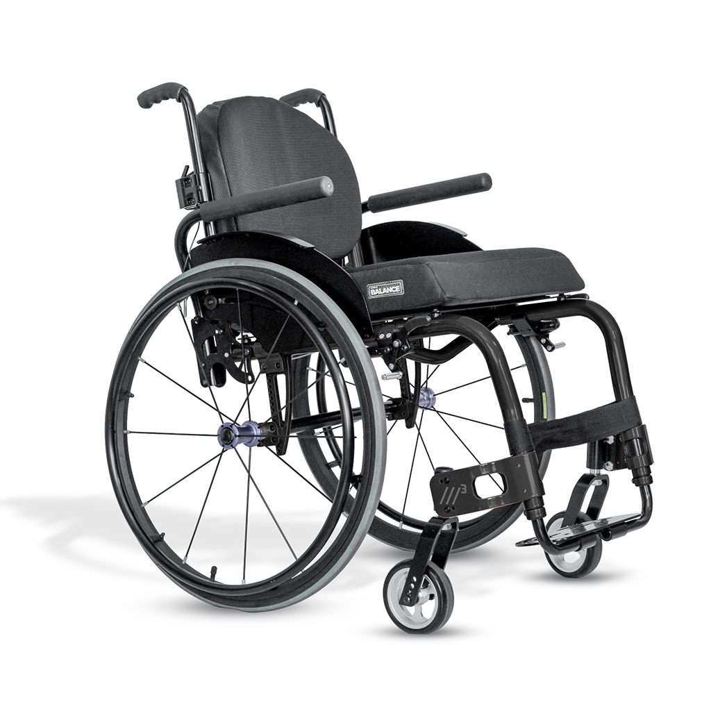 Cadeira de Rodas Monobloco M3 Premium Roda Sentinell Ortobras