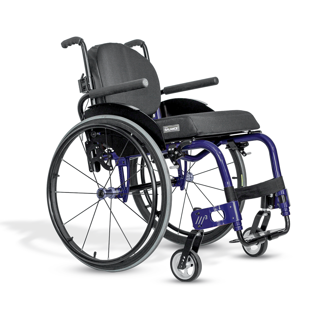 Cadeira de Rodas Monobloco M3 Premium Roda Sentinell Ortobras