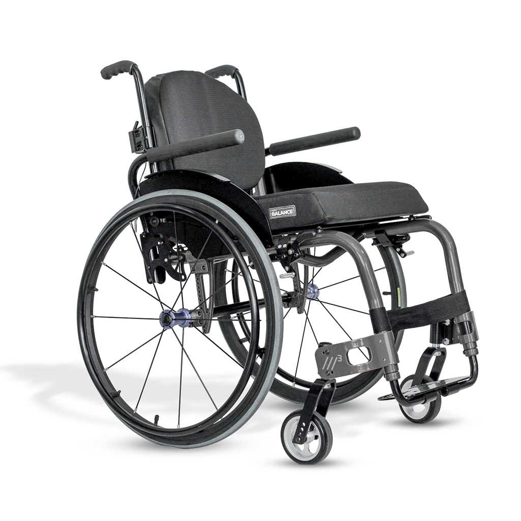 Cadeira de Rodas Monobloco M3 Premium Roda Sentinell Ortobras