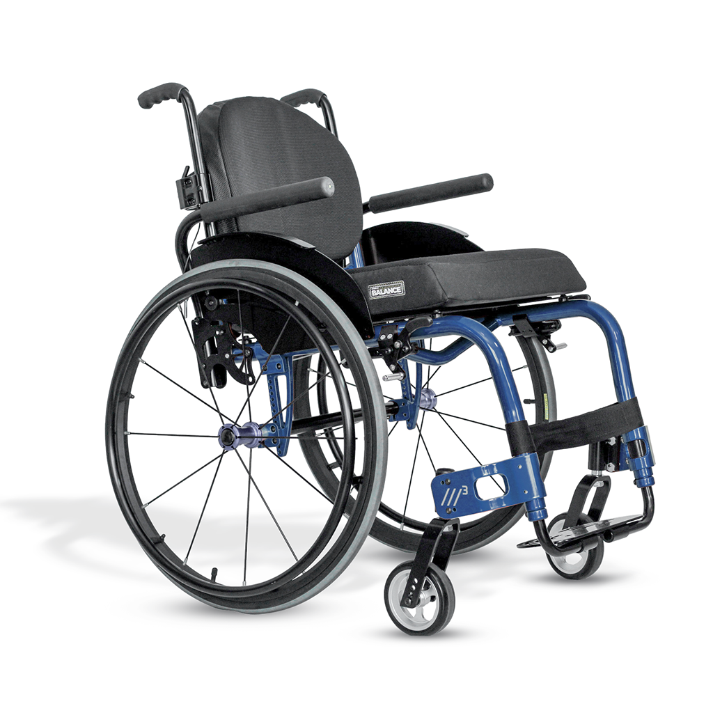 Cadeira de Rodas Monobloco M3 Premium Roda Sentinell Ortobras