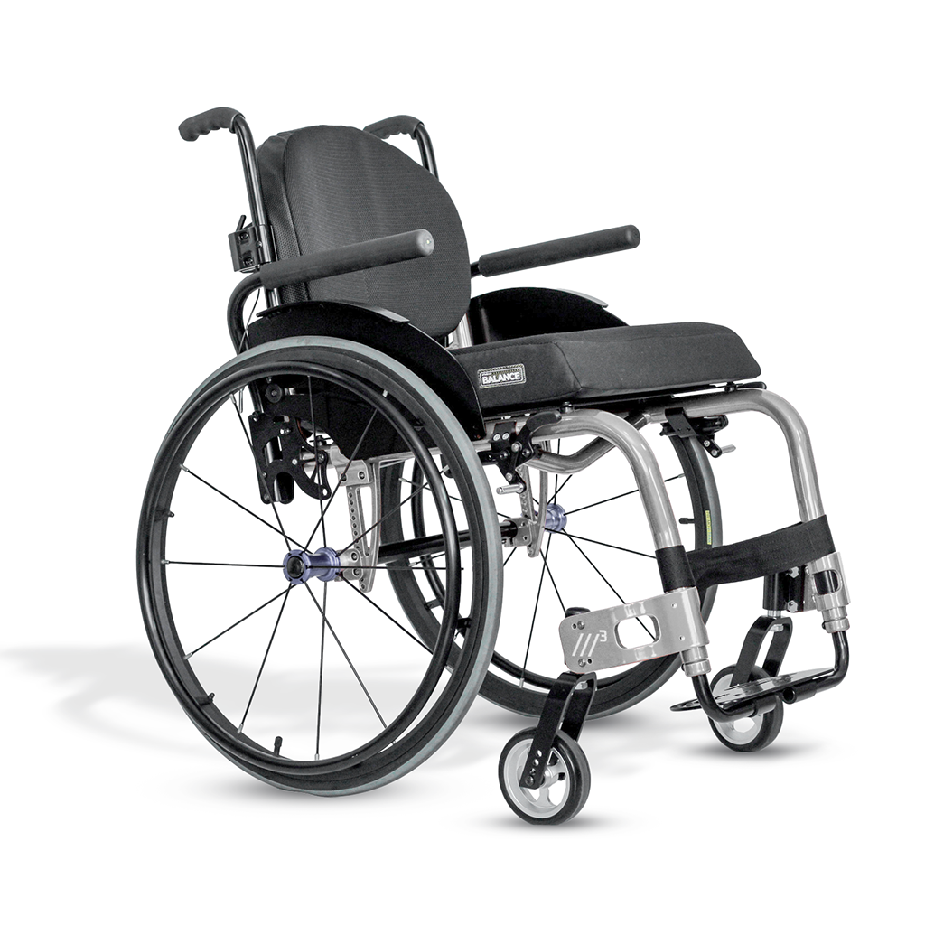 Cadeira de Rodas Monobloco M3 Premium Roda Sentinell Ortobras