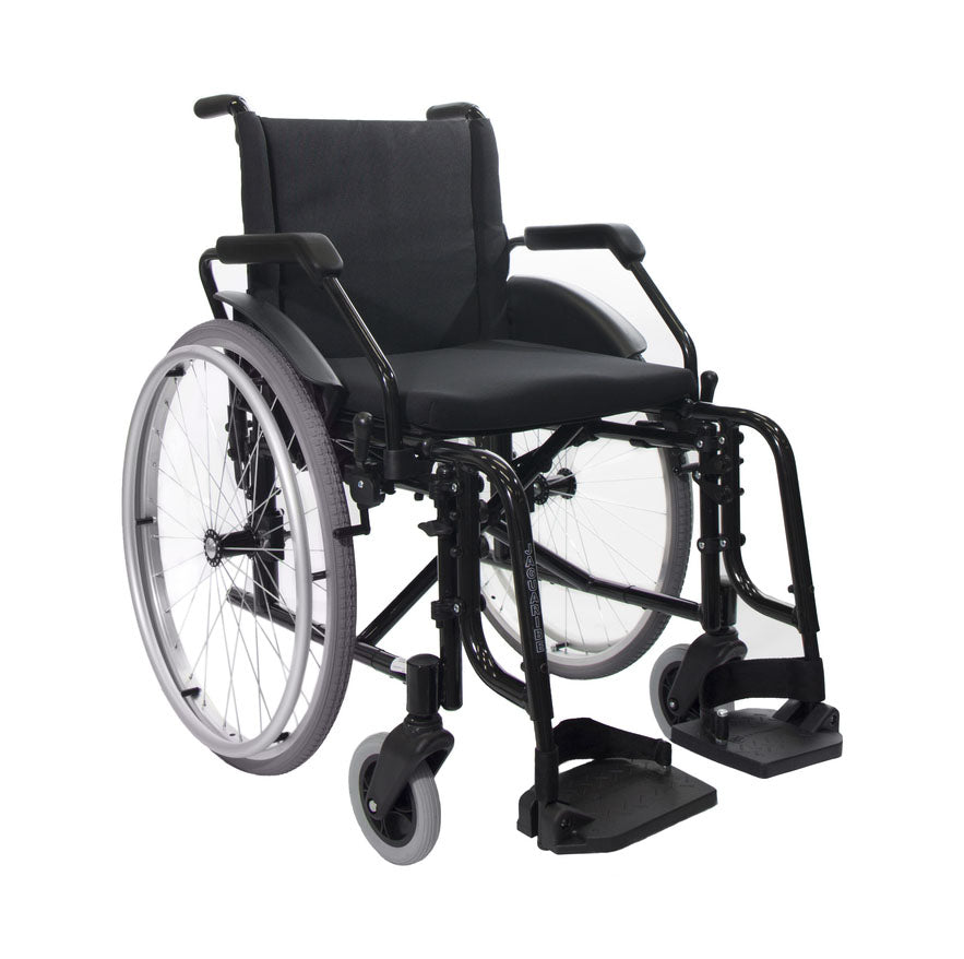 Cadeira de Rodas Fit Preta Jaguaribe