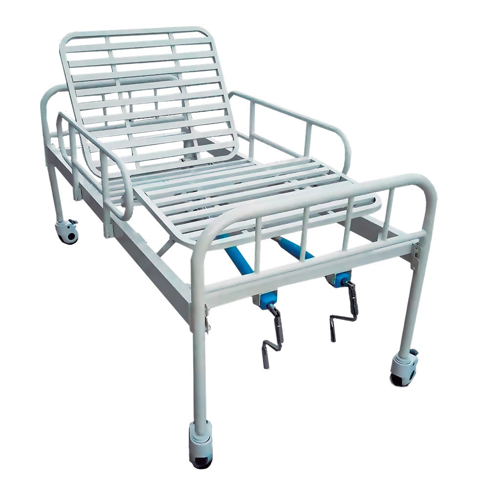 Guincho Hidráulico Mecânico D5000 Dellamed + Cama Hospitalar Simples 2 Manivelas com Grade DX Dellamed
