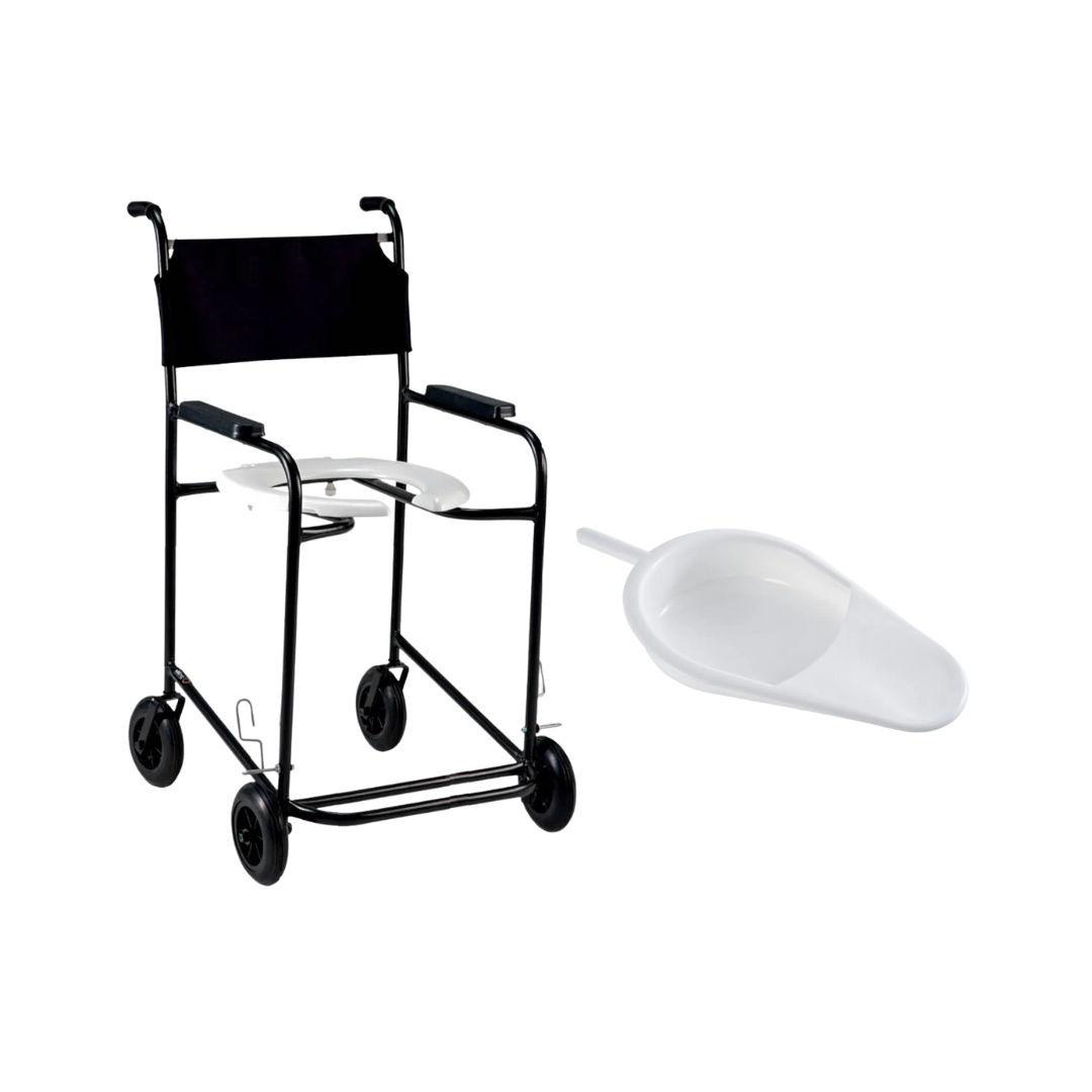 Cadeira de Banho Higiênica Simples PL 201 Prolife + Comadre Plástica Taylor