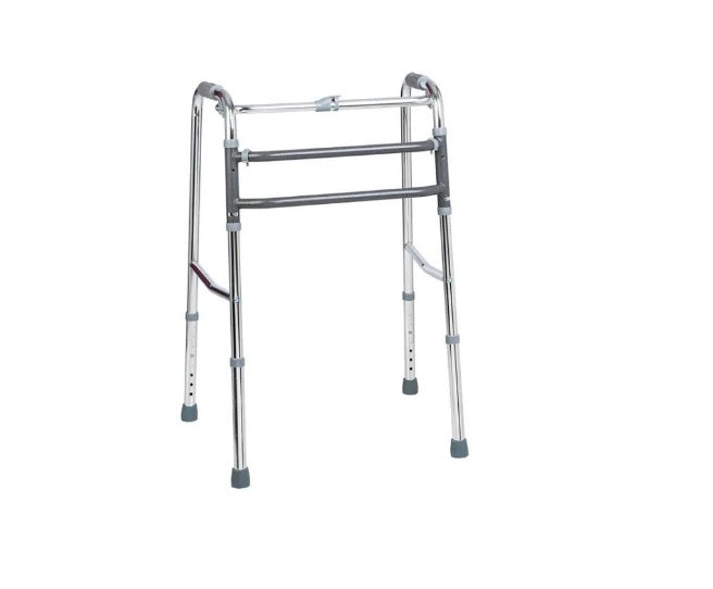 Andador Aluminio Articulado Dobr C/3 Barras Prata Mobil