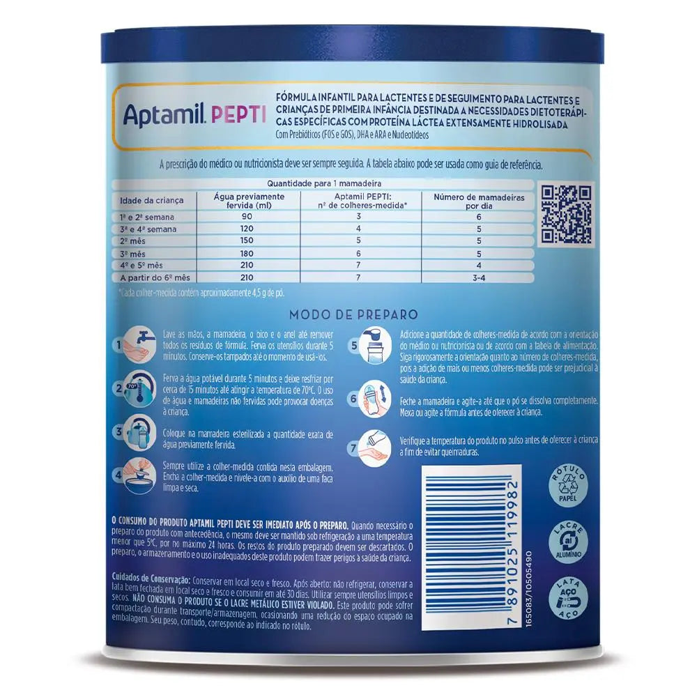 Aptamil Pepti 800g + E-book: Rótulos Alimentares