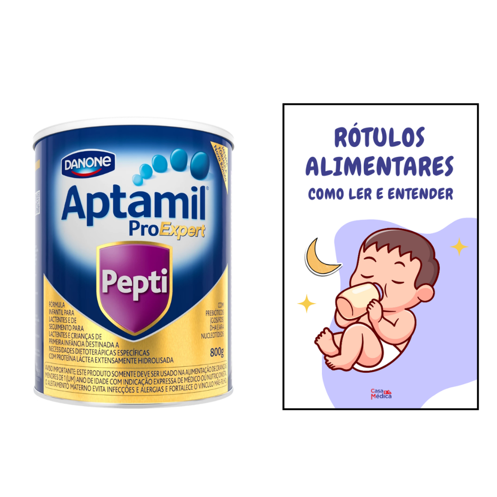 (Kit 4 Un) Aptamil Pepti 800g + E-book: Rótulos Alimentares