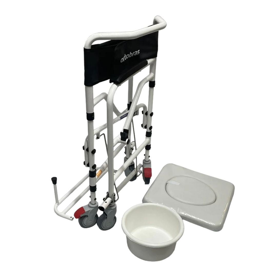 Cadeira de Banho em Alumínio Dobrável BF New 48cm Ortobras