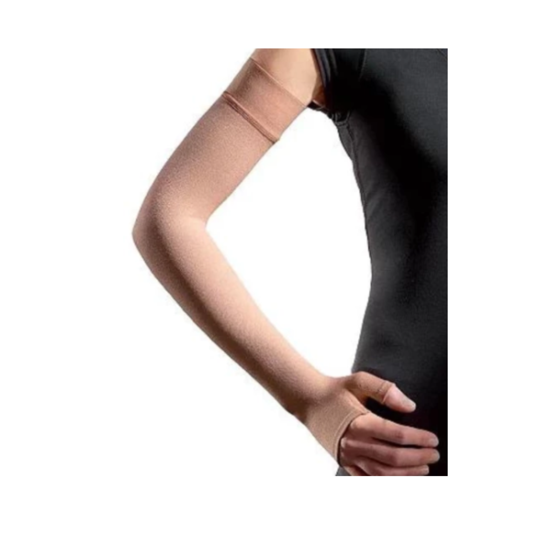 Braçadeira até a Mão com Polegar 30-40mmHg Alta Compressão Sigvaris + E-book