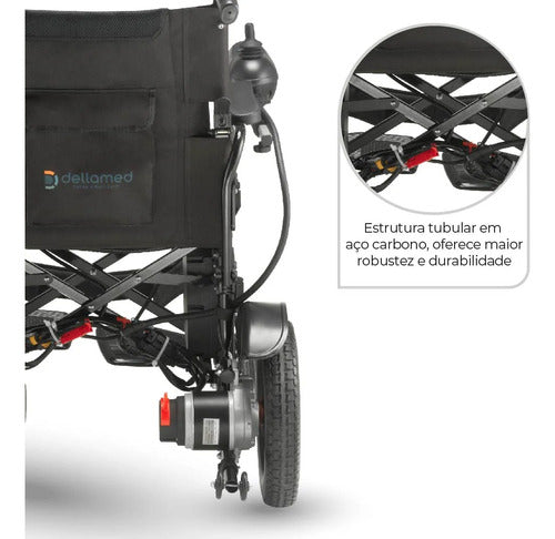 Cadeira de Rodas Motorizada D800 (120 kg) - Dellamed