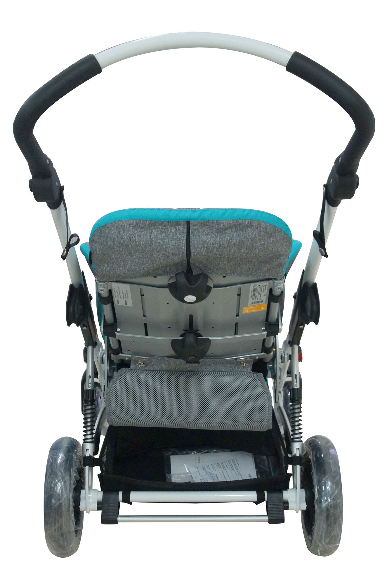 Carrinho Kimba Neo 2 Assento 26-35cm Cinza/Turquesa Ottobock